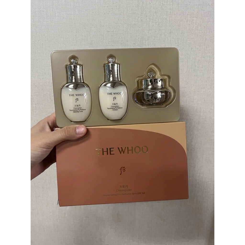 V99_ Bộ kem dưỡng tái sinh Whoo Cheongidan Rejuvenating Pro-Rejuvenating Gift Set 3 Món