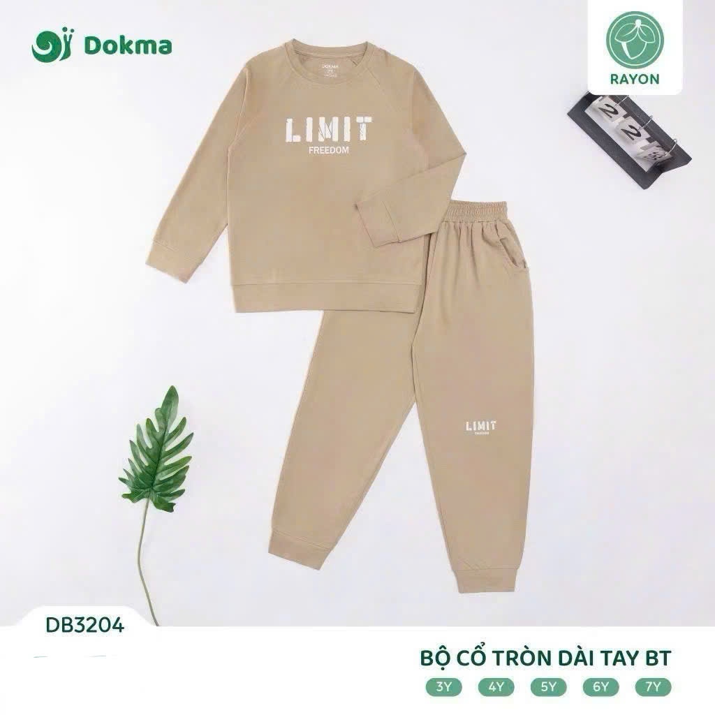 (13-25kg) Bộ Dài Tay Bé Trai Dokma DB3199 DB3311 DB3284 DB3312 DB3204