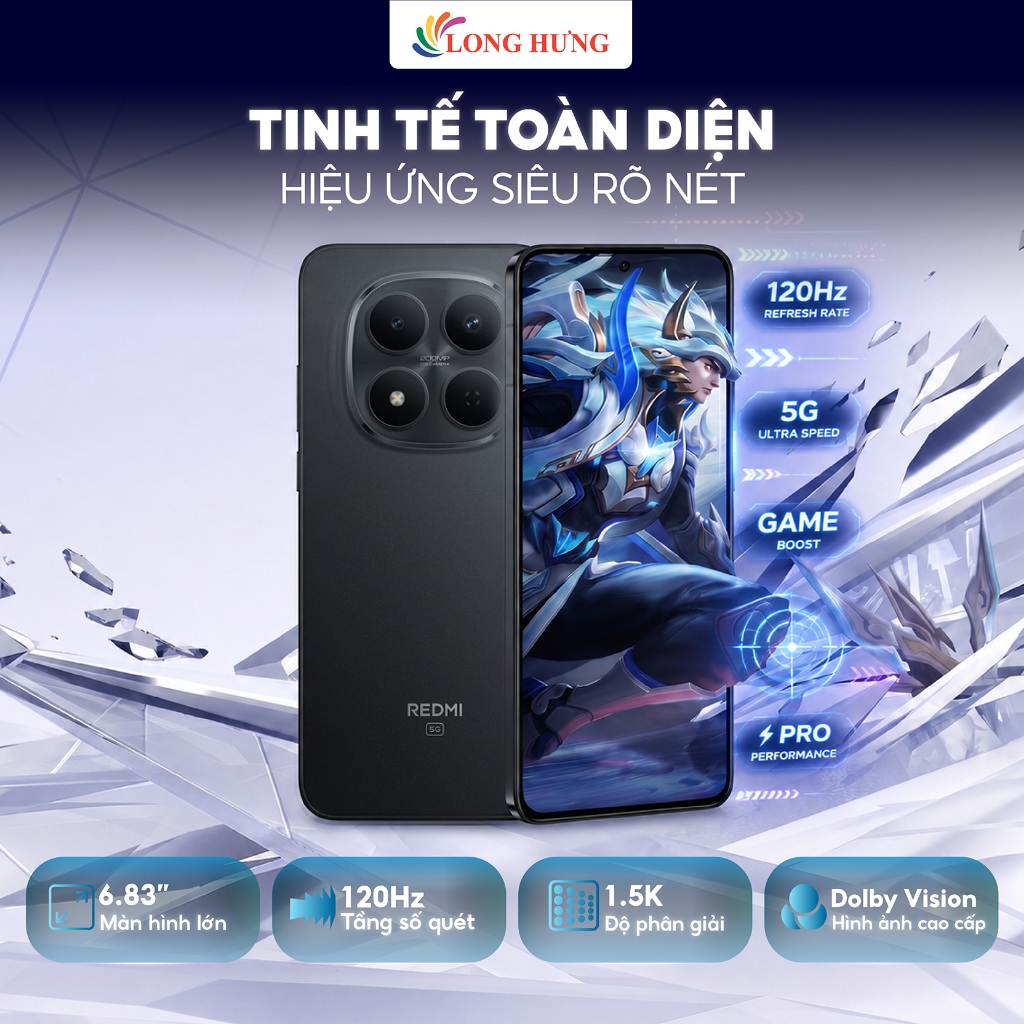Điện thoại Xiaomi Redmi Note 15 Pro 5G (12GB/256GB) - Hàng chính hãng | BigBuy360 - bigbuy360.vn