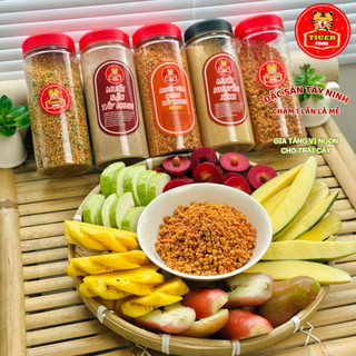 Muối Tôm Tây Ninh 06 vị TIGER FOOD Muối Tôm -  Muối Sặc - Muối Nhuyễn Xì Ke Sử Dụng Chấm Trái Cây Hoặc Ăn Bánh Tráng