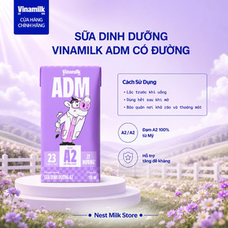 Sữa Dinh Dưỡng Vinamilk ADM Đạm A2 Ít Đường 110ml/ 180ml - Thùng 48 Hộp