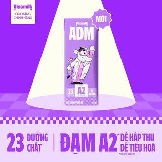 Sữa Dinh Dưỡng Vinamilk ADM Đạm A2 Ít Đường 110ml/ 180ml - Thùng 48 Hộp