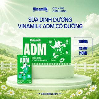 Sữa Dinh Dưỡng Vinamilk ADM Có Đường (110ml / 180ml) - Thùng 48 Hộp