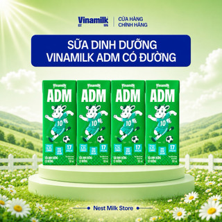 Sữa Dinh Dưỡng Vinamilk ADM Có Đường (110ml / 180ml) - Thùng 48 Hộp