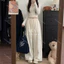 Quần Nữ Ống Rộng Cạp Chun Chất Kaki Thun Hè Mềm Mịn Mát, Chiều Dài Quần 95cm và 100CM Hàng Đẹp {MY04}