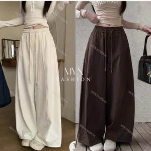 Quần Nữ Ống Rộng Cạp Chun Chất Kaki Thun Hè Mềm Mịn Mát, Chiều Dài Quần 95cm và 100CM Hàng Đẹp {MY04}