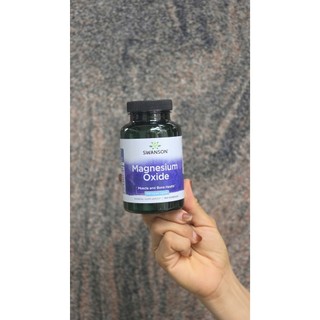 Viên uống Magie Oxide hàm lượng cao 500mg 1 viên - Hộp 100 viên Swanson