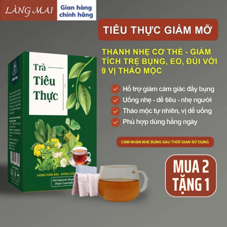 [ Túi zip ] Trà Tiêu Thực - Làng Mai - tiêu mỡ bụng giúp đốt cháy mỡ bụng, đùi, bắp tay chân giúp cơ thể thon gọn,