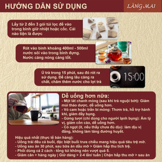 [ Túi zip ] Trà Tiêu Thực - Làng Mai - tiêu mỡ bụng giúp đốt cháy mỡ bụng, đùi, bắp tay chân giúp cơ thể thon gọn,