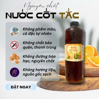 NƯỚC CỐT TẮC ĐƯỜNG PHÈN, NƯỚC CỐT TẮC PHA TRÀ 500ML DÙNG THỬ TIẾT KIỆM
