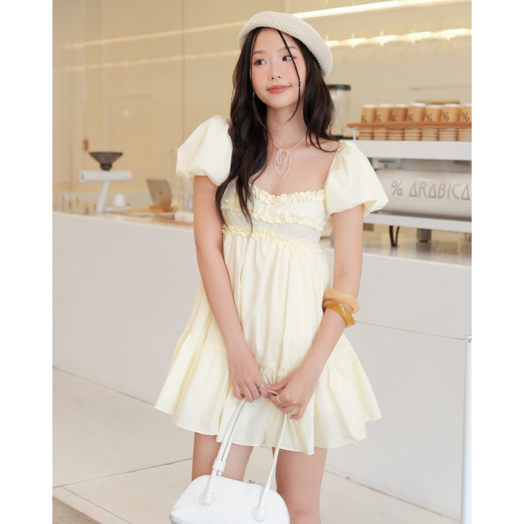 Đầm Nữ Babydoll DASTY Tay Phồng Form Xòe Dễ Thương SECODEE