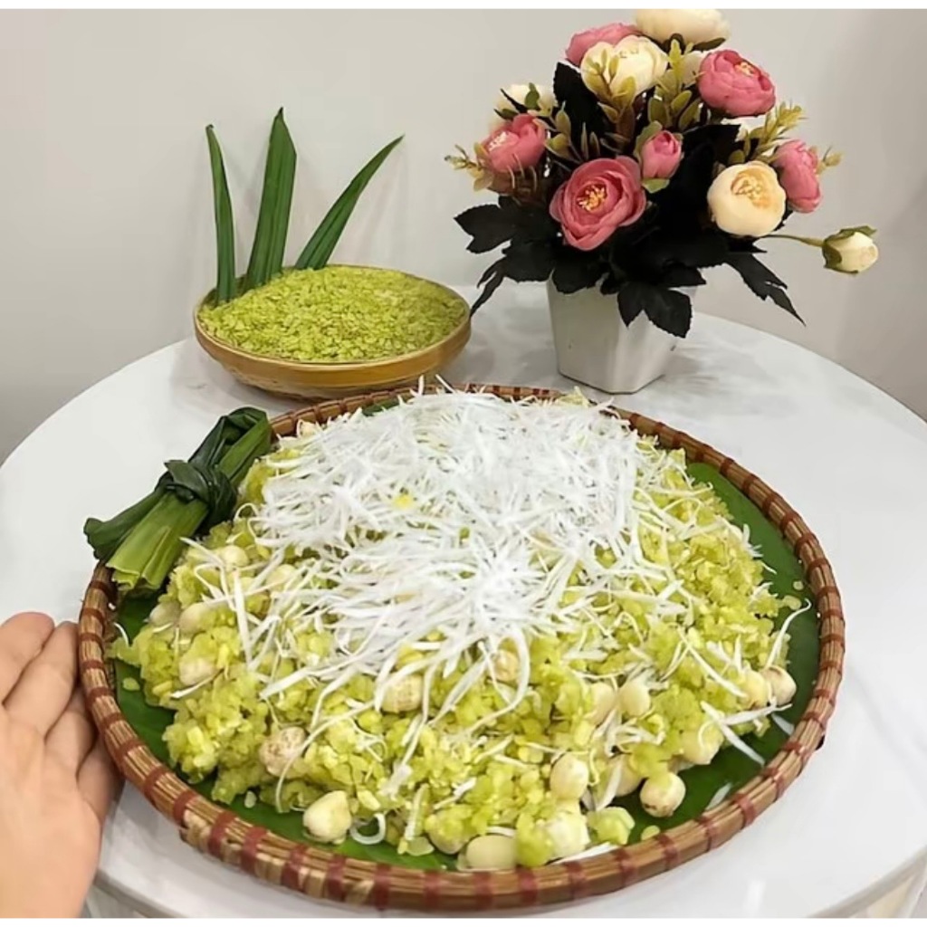 CỐM NON SẤY KHÔ -TÂM SHOP, Cốm khô thơm ngon đặc sản Hà Nội, nguyên liệu làm chè, xôi, quà biếu