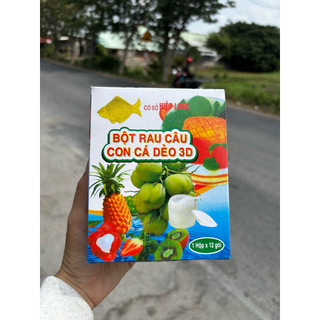 ( Chính Hãng ) Bột Rau Câu Con Cá Dẻo Hiệp Long - Hộp 12 gói - Làm Thạch Topping Làm Bánh