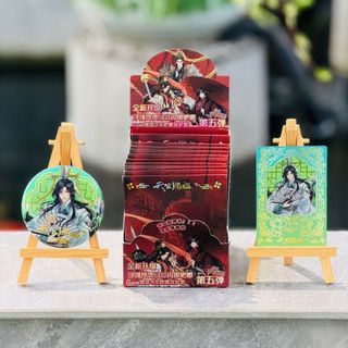 [hàng sẵn] GACHA Gói nhân phẩm gói Huy hiệu và thẻ Thiên Quan Tứ Phúc / huy hiệu 75mm và thẻ card C11 BL Manhua lomo