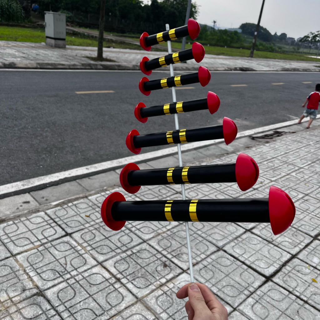 Sáo diều CHUÔNG 5 D34 FULL ĐEN nhựa siêu bền,đa dạng âm thanh từ chuông hoà đàn phù hợp các loại diều sáo
