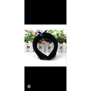 10 phôi bờm bọc vải lụa đen cao cấp 5mm