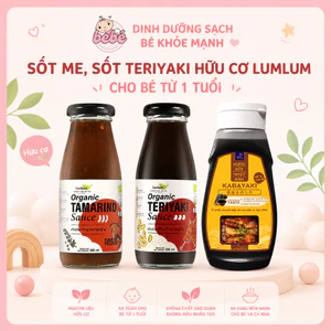Sốt Teriyaki, Sốt me, Sốt Kabayaki LUMLUM hữu cơ cho bé từ 1 tuổi Nhật Bản