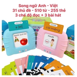 Đồ chơi cho bé Đọc thẻ Học tiếng Anh Máy tập đọc ngôn ngữ nói cho trẻ mới biết đi Tiện ích đọc sách