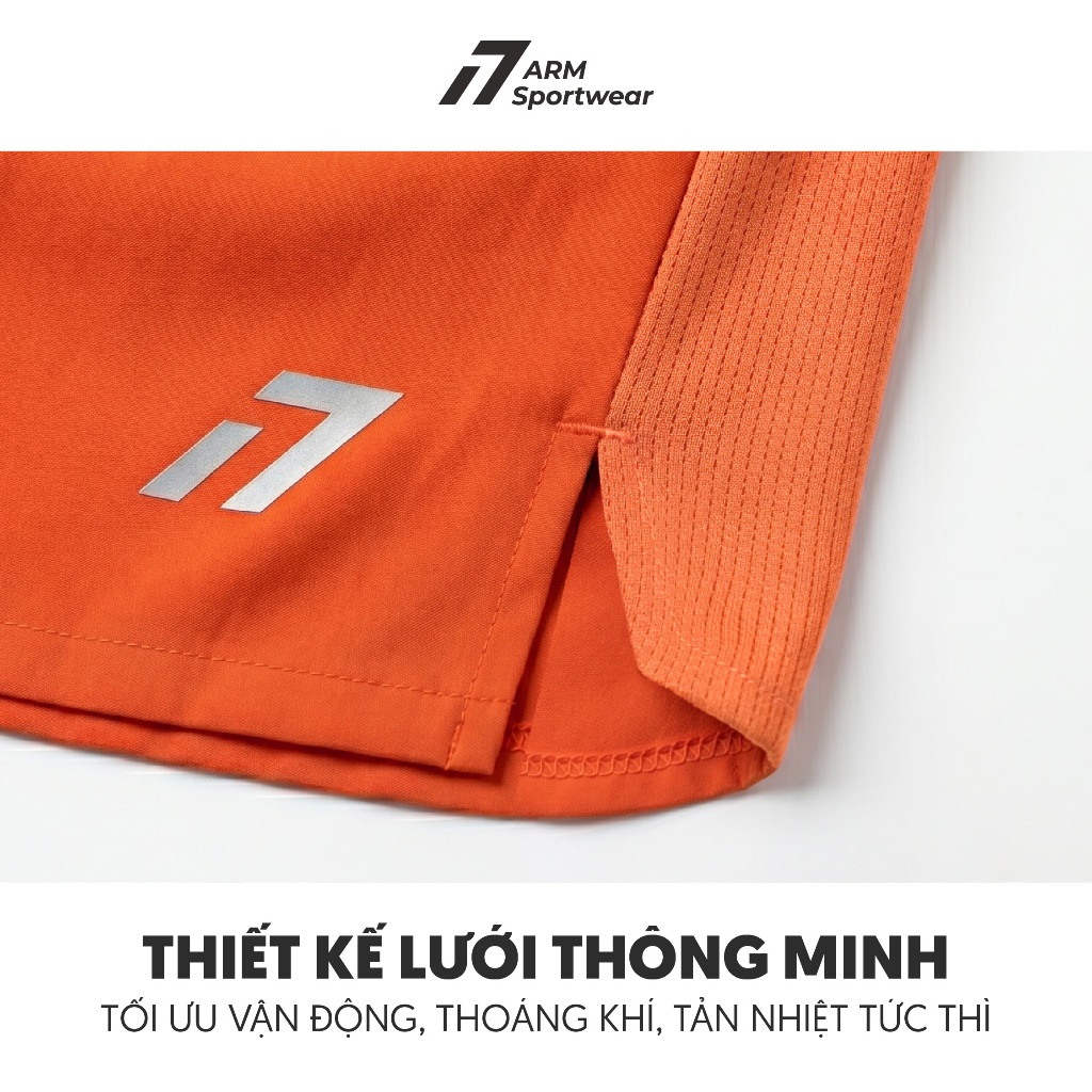 Quần Đùi Thể Thao Nam ARM AERO Short 6 Inch Siêu Nhẹ, Co Giãn Tập Gym, Chạy Bộ Thoải Mái