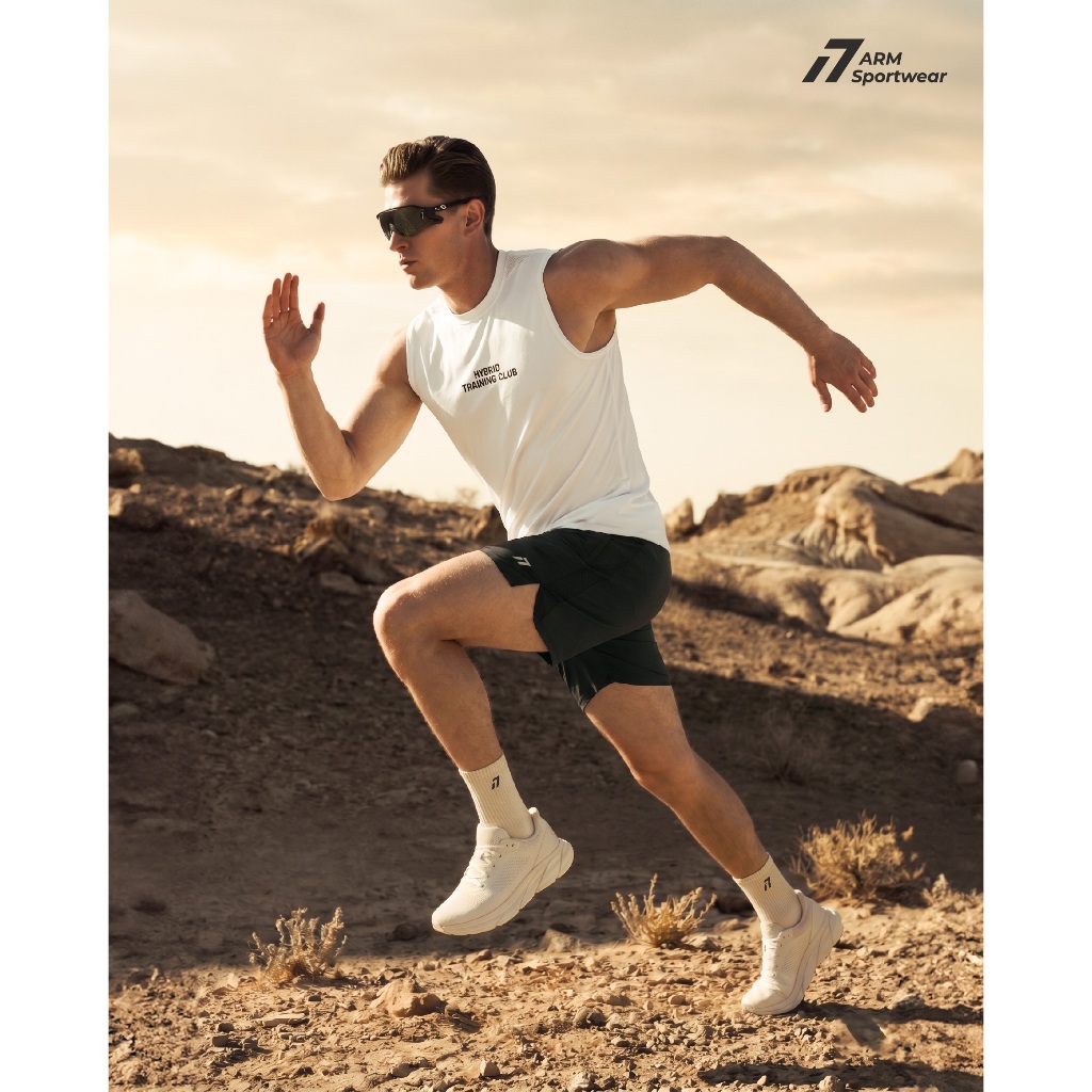 Quần Đùi Thể Thao Nam ARM AERO Short 6 Inch Siêu Nhẹ, Co Giãn Tập Gym, Chạy Bộ Thoải Mái