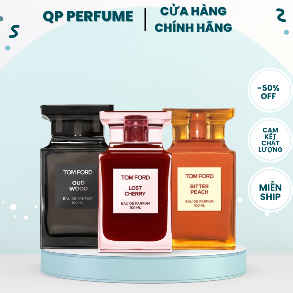 [ Chính Hãng ] Nước Hoa Unisex  TF Lost Cherry Đỏ - Oud Wood Đen - Cam 100ml - Full Box