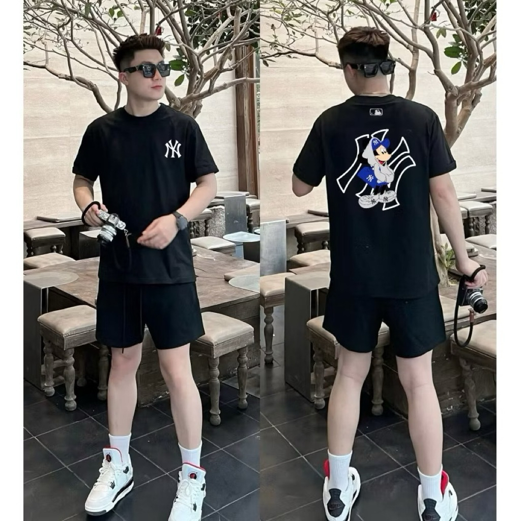 Áo Thun 𝓜𝓛𝓑 Hình In Sắc Nét, Nam Nữ - Tshirt 𝓜𝓛𝓑 Unisex, Form Oversize, 260GSM-MXanh_VTrang.