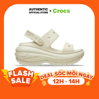 | 100% 𝘾𝙝í𝙣𝙝 𝙃ã𝙣𝙜 | Dép Clog 𝙲𝚁𝙾𝙲𝚂 Xăng Đan Unisex Mega Crush 'Bone'