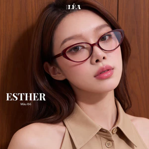 Kính mắt Nhựa Chuyên Lắp Cận LÉAGLASSES kính ESTHER Dáng Mèo