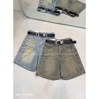 Quần Sooc Ngố Jean Basic Kèm Đai QCCC Cao Cấp