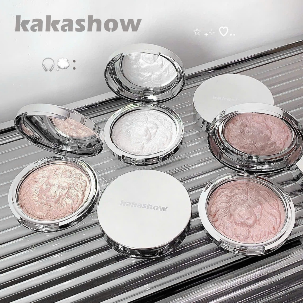 Bắt sáng KAKASHOW siêu glow , Họa tiết sư tử Chống thấm nước lâu trôi Ngọc trai 3D Làm sáng da mặt C546