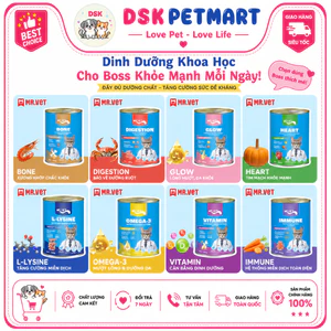 Pate Lon MR.VET Dành Cho Mèo Mọi Lứa Tuổi - Lon 400gr Bổ Sung Omega3 , L-Lysine , Vitamin
