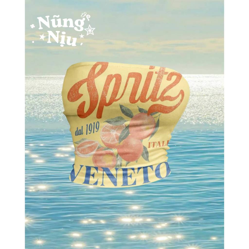 [ORDER 8 - 9 NGÀY] Áo quây in họa tiết chanh cam kiểu Italia Veneto mùa hè