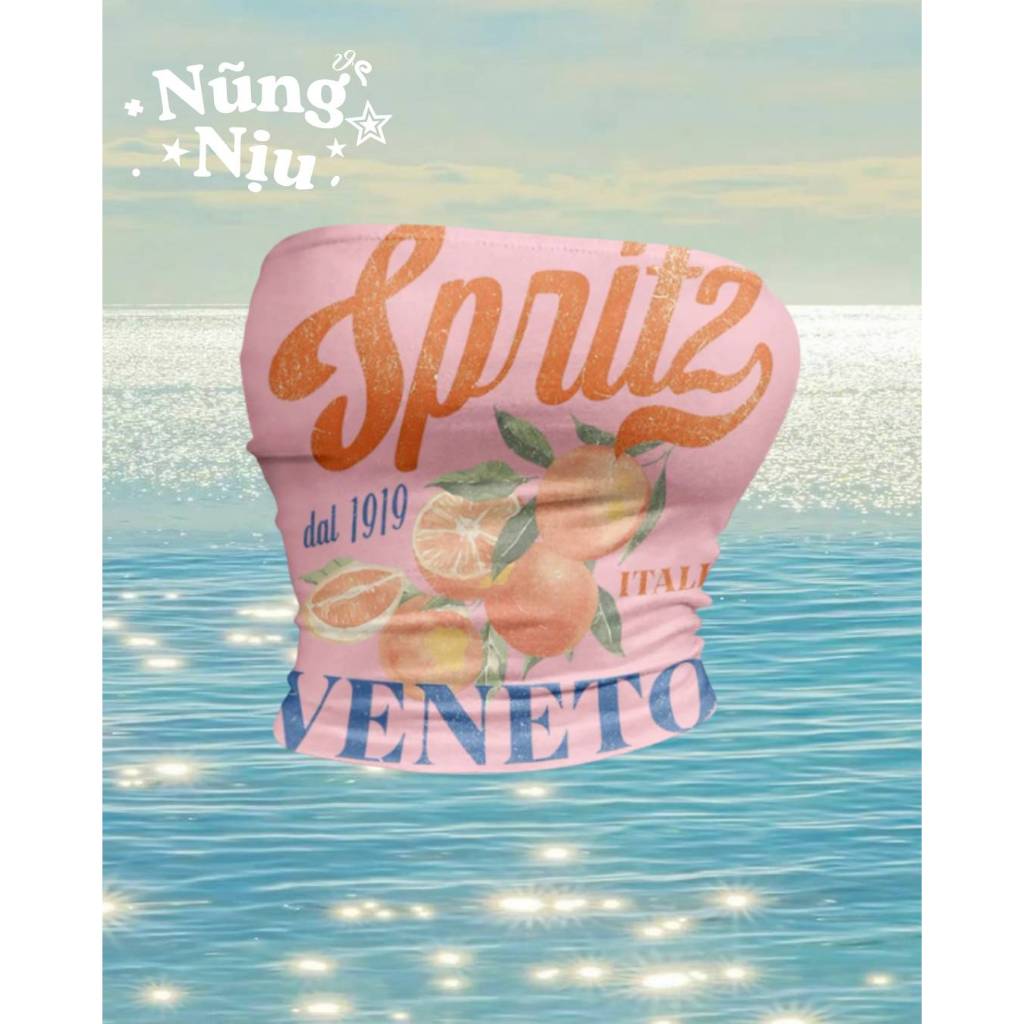 [ORDER 8 - 9 NGÀY] Áo quây in họa tiết chanh cam kiểu Italia Veneto mùa hè