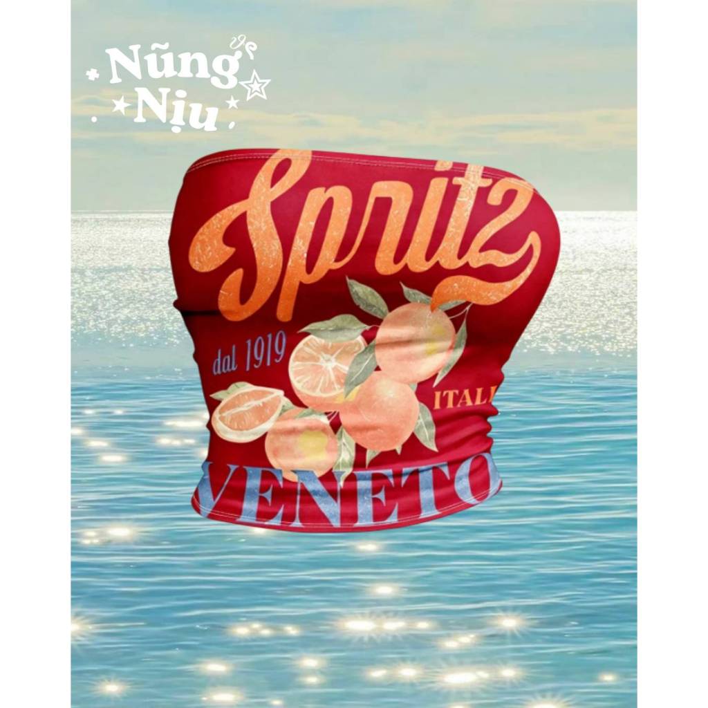 [ORDER 8 - 9 NGÀY] Áo quây in họa tiết chanh cam kiểu Italia Veneto mùa hè