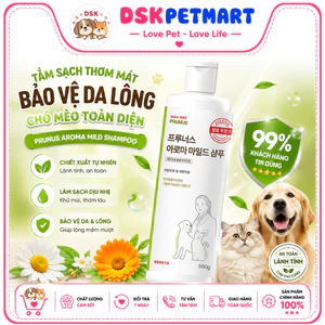 Sữa Tắm Thảo Dược Kháng Khuẩn Cho Thú Cưng Prunus Aroma Mild Shampoo - Chai 500ml