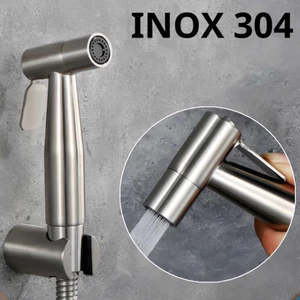 Vòi xịt bồn cầu inox 304 chống gỉ, bền đẹp, Vòi Xịt Vệ Sinh Áp Lực Mạnh,Vòi Xịt Cho Bồn Cầu Toilet Nhà Tắm Phòng Vệ Sinh