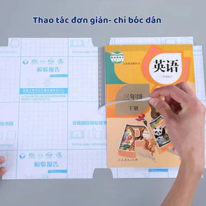 Bọc Sách Decal #1 cao cấp đầy đủ 3 size cho học sinh từ lớp 1-12, tiện lợi dễ dàng thao tác