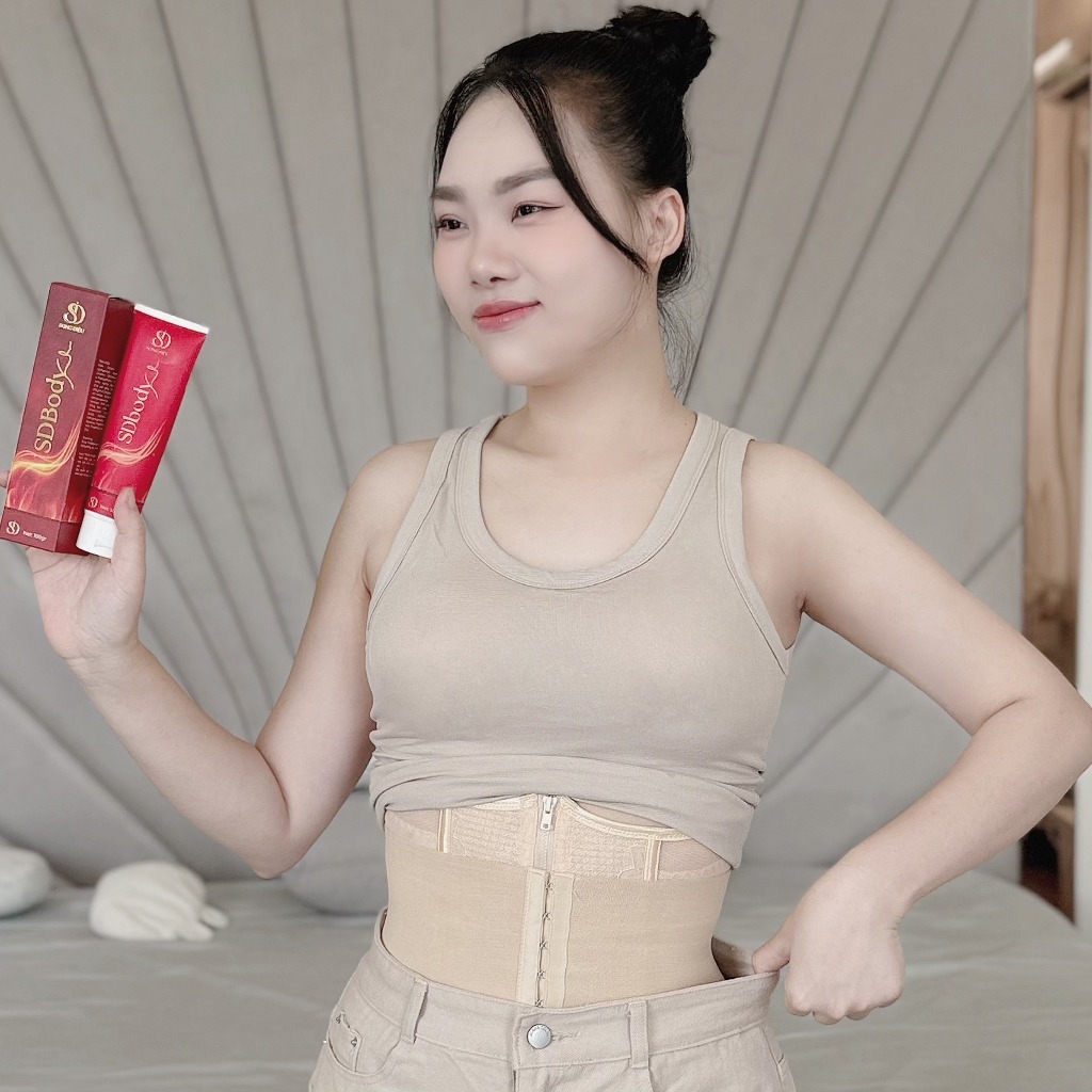 COMBO 3 GEL GỪNG QUẾ + 1 ĐAI LATEX SDBODY TẶNG 2 TRÀ TÁO MÈO THẢI MỠ