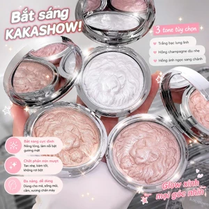 Bắt sáng KAKASHOW siêu glow , Họa tiết sư tử Chống thấm nước lâu trôi Ngọc trai 3D Làm sáng da mặt C546