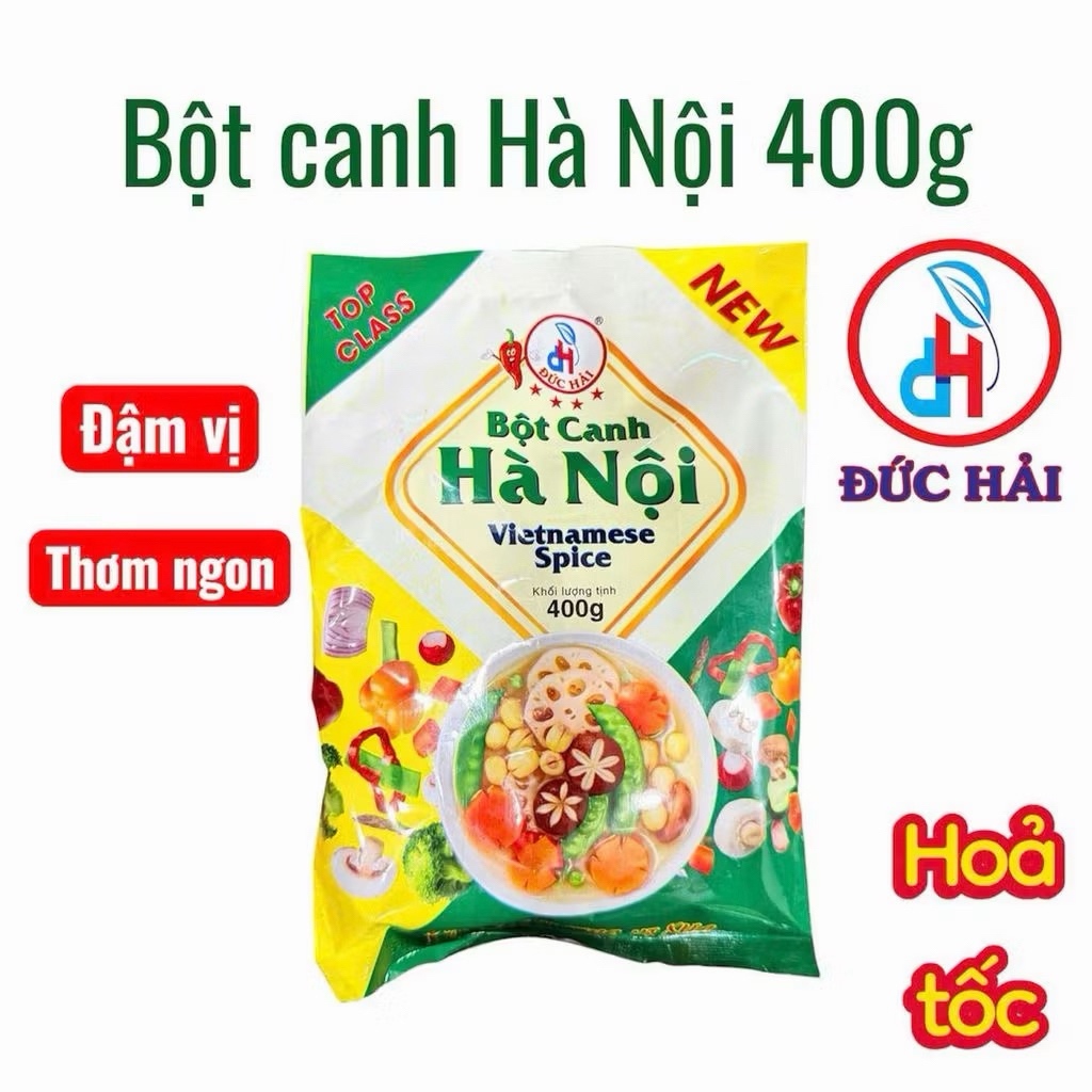 Muối Bột Canh Hà Nội Cao Cấp gói 400g - Đức Hải Food - Hương vị đậm đà cho mọi món ăn thêm thơm ngon