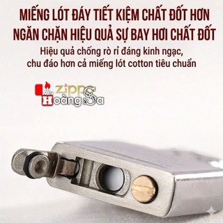 Chặn xăng Zippo kim loại kín xăng, tiết kiệm đầm tay