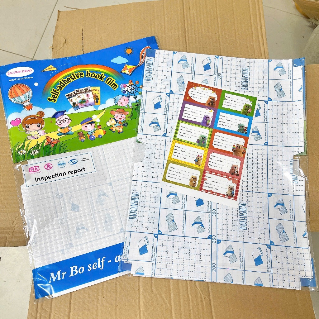 Bọc Sách Decal #1 cao cấp đầy đủ 3 size cho học sinh từ lớp 1-12, tiện lợi dễ dàng thao tác