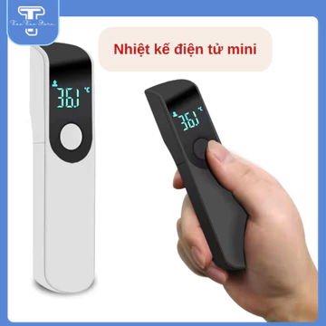 Nhiệt kế điện tử hồng ngoại đo trán mini cầm tay, đo nhiệt độ cơ thể, màn hình LCD hiển thị tiện dụng