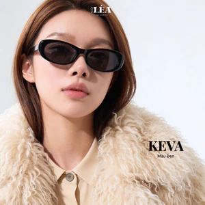 Kính râm mát chuyên đi nắng LÉA GLASSES kính KEVA cao cấp Âu Mỹ chống tia UV400 và ASX