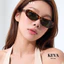 Kính râm mát chuyên đi nắng LÉA GLASSES kính KEVA cao cấp Âu Mỹ chống tia UV400 và ASX