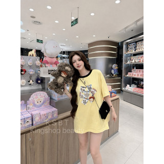 •𝙆𝙞𝙣𝙜𝙨𝙝𝙤𝙥𝙗𝙚𝙖𝙪𝙩𝙮•Áo Phông Trùm Mông Len Thêu QC