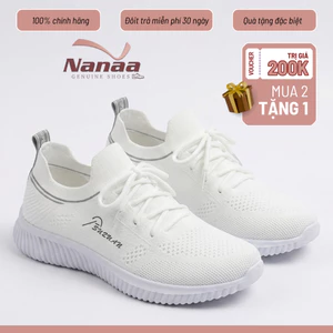 Giày Nữ Thể Thao Cổ Chun Co Giãn Chống Trơn Sneaker Chạy Bộ Form Ôm Siêu Nhẹ Êm Chân