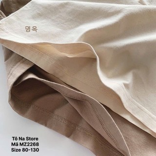 Áo ba lỗ áo tanktop có cổ bé trai bé gái kiểu hàn vải cotton mềm thoáng mát cho bé từ 9-28KG MZ2268
