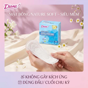 BVS HÀNG NGÀY DIANA SENSI COOL FRESH 40 MIẾNG – SIÊU MÁT LẠNH, KHÔ THOÁNG TUYỆT ĐỐI