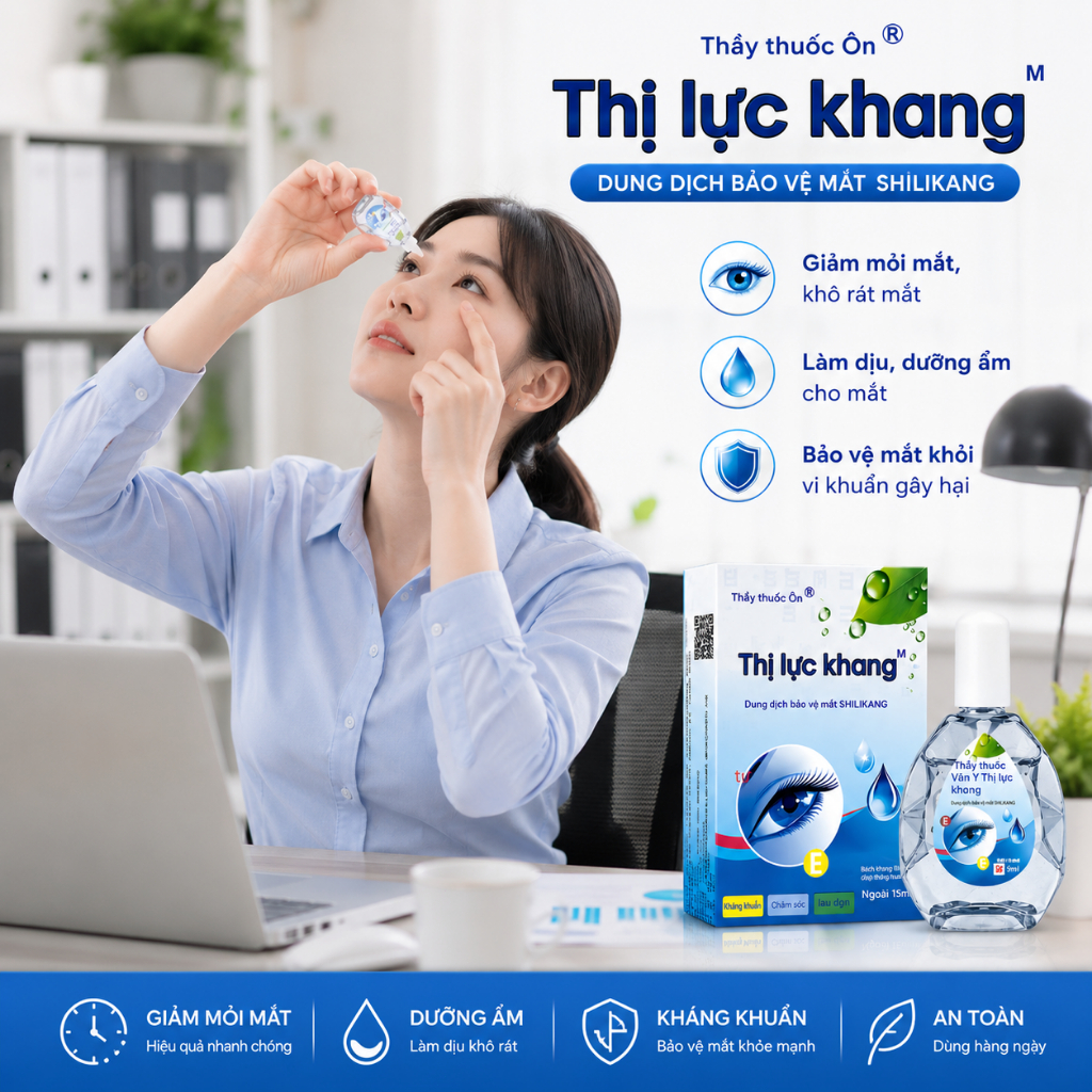 Dung Dịch Chăm Sóc Mắt Dưỡng Ẩm | Hỗ Trợ Giảm Khô Mỏi, Nhỏ Mắt Dịu Nhẹ | Vệ Sinh Mắt Hàng Ngày